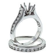 Wedding ring semi mounts
